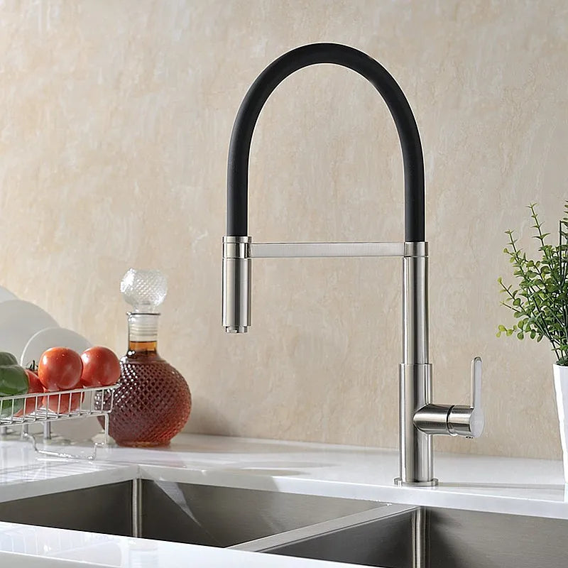 Faucet Pull Down Mixer Sink Tap Deck Mount