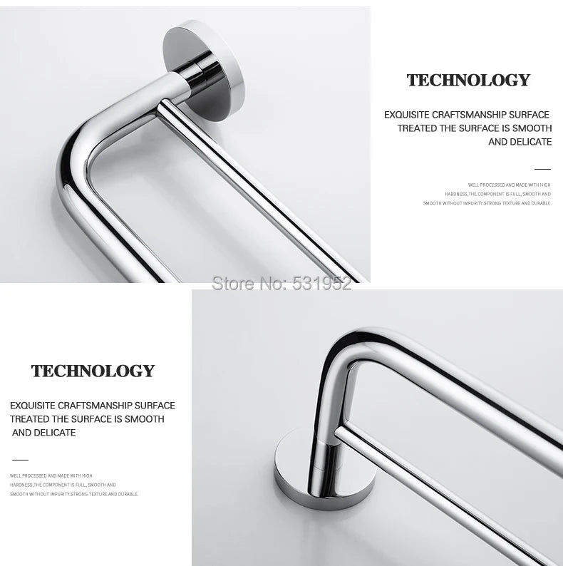 Bathroom Towel Rack Shelf Paper Holder Stainless Steel