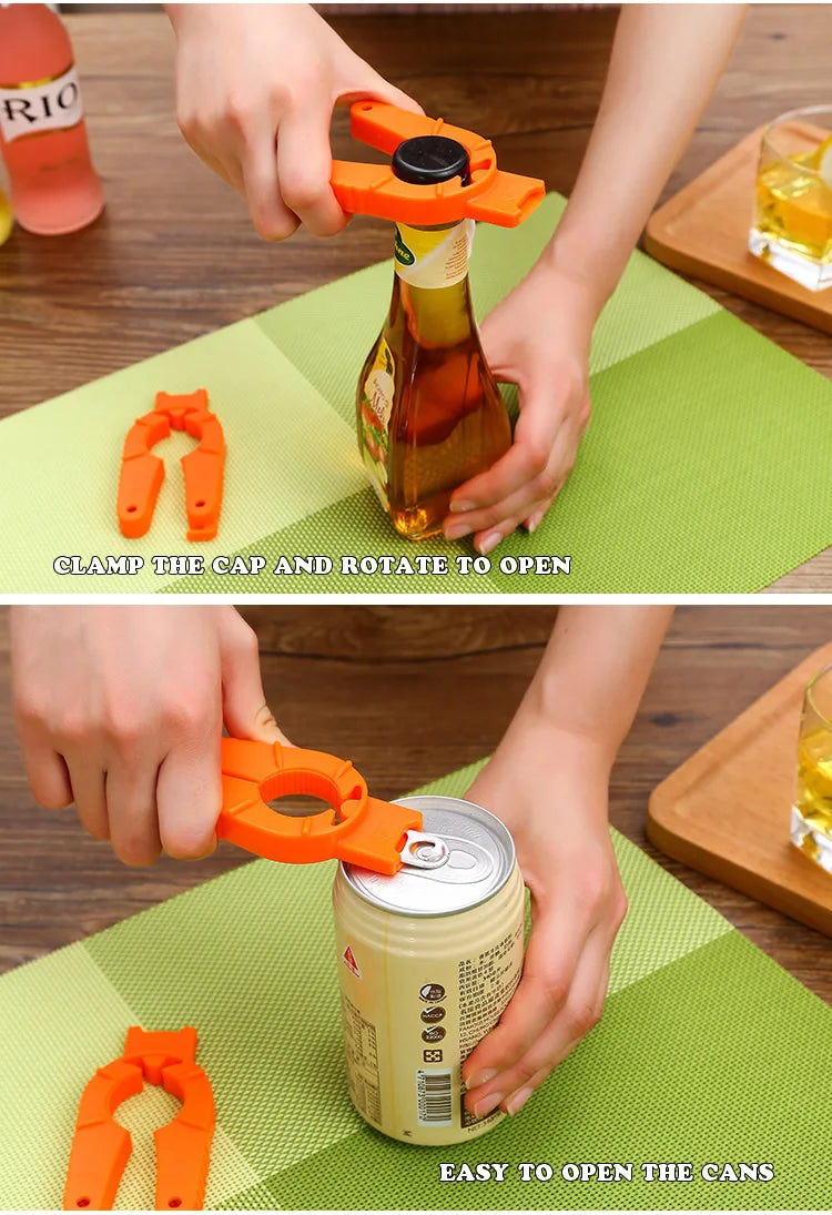 Multi-Functional Creative Plastic Non-Slip Can Opener Drink Bar