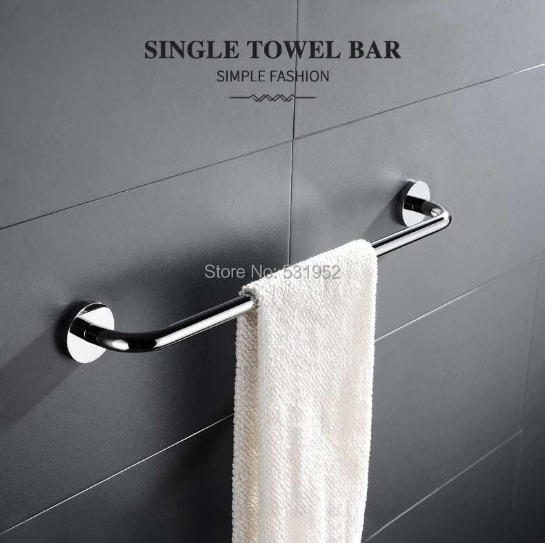 Bathroom Towel Rack Shelf Paper Holder Stainless Steel