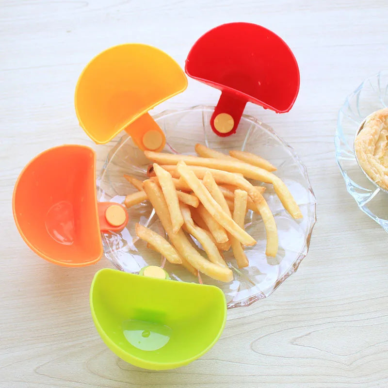 Colorful Creative Multipurpose Clip Dishes Flavoring Spoon Dish