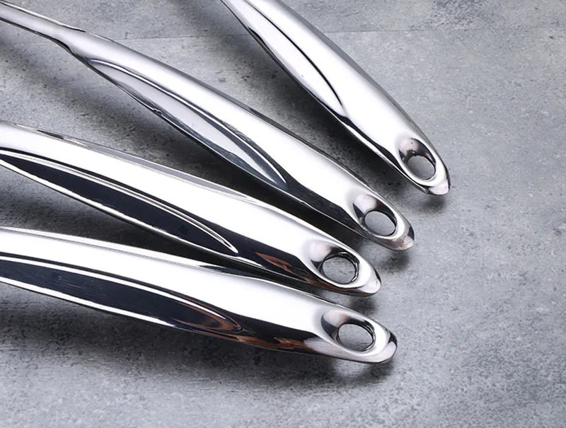 1/6pcs Stainless Steel Cooking Utensils Heat-Resistant Handle -