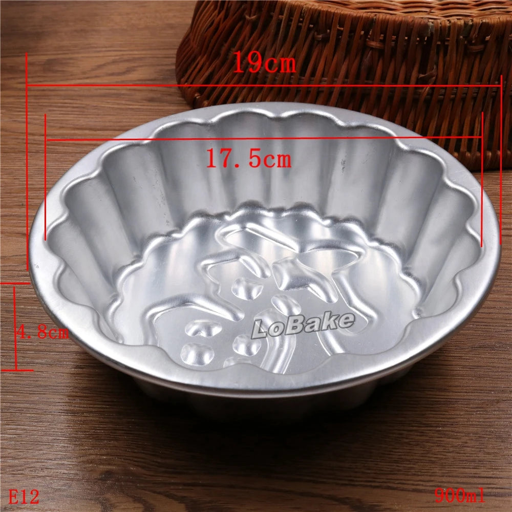 900ml Fluted Round Shape Chinese Fu Word Lucky