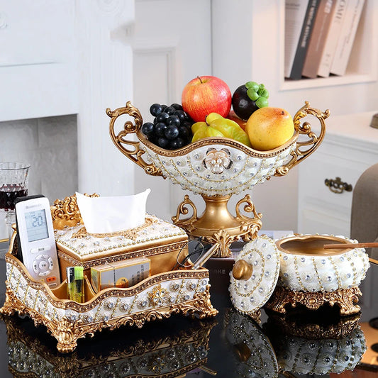 European Resin Diamond Fruit Plate Dried Fruit Candy