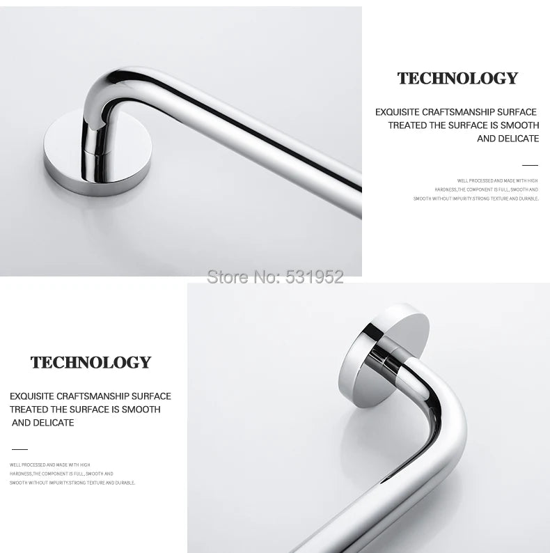 Bathroom Towel Rack Shelf Paper Holder Stainless Steel
