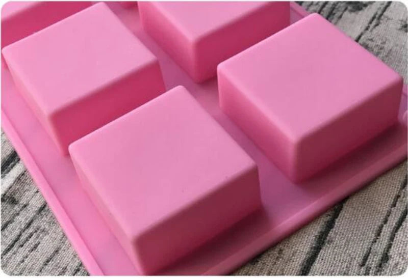 Handmade Holes Lovely Square Silicone Soap Mold Soap