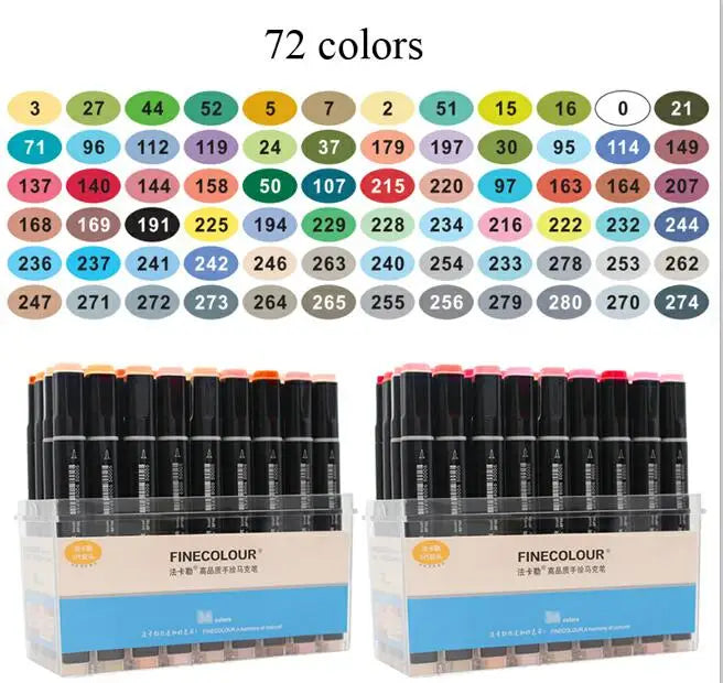 Finecolour Ef102 Double-Headed Soft Brush Professional Sketch