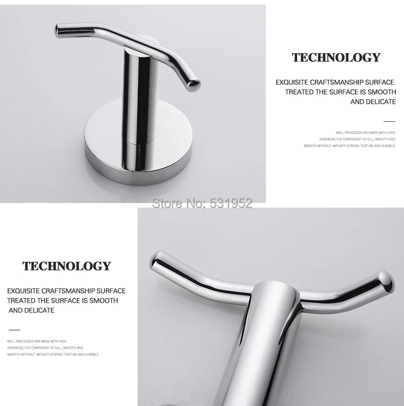 Bathroom Towel Rack Shelf Paper Holder Stainless Steel