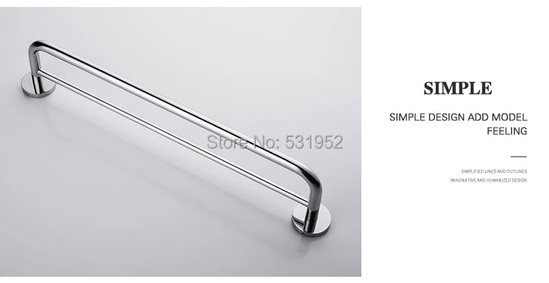 Bathroom Towel Rack Shelf Paper Holder Stainless Steel