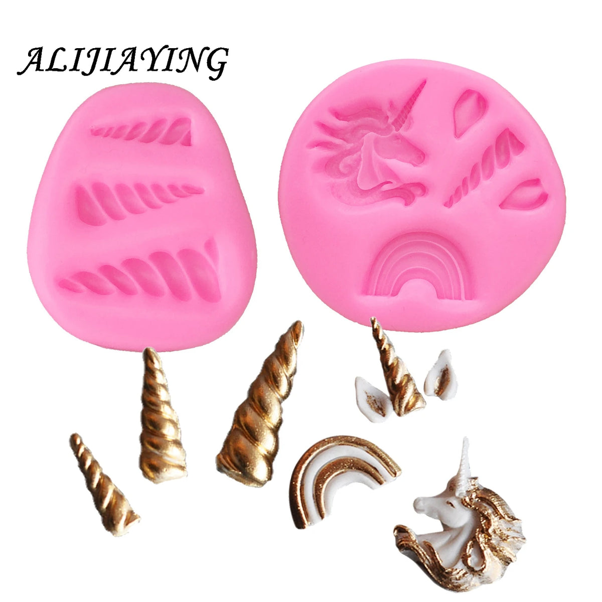 1pcs Unicorn Animalsl Silicone Mold Fondant Mould Cake