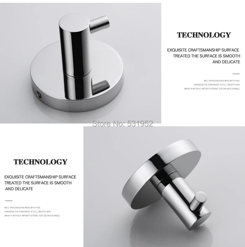 Bathroom Towel Rack Shelf Paper Holder Stainless Steel