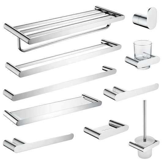 Oval Bathroom Wall Mounted Towel Rack Paper Holder