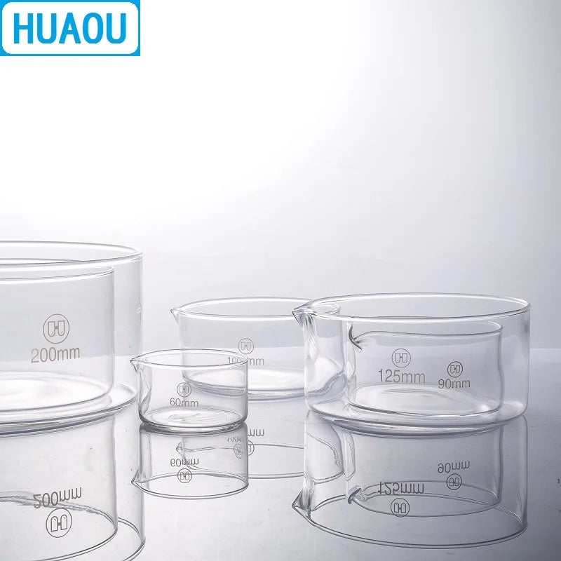 Huaou 125mm Crystallizing Dish Borosilicate Glass Laboratory