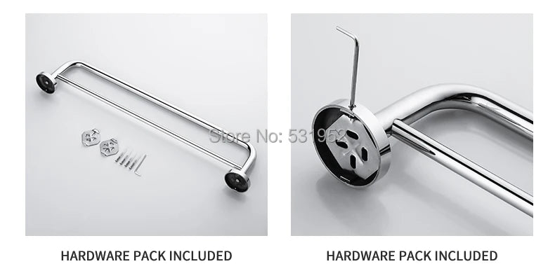 Bathroom Towel Rack Shelf Paper Holder Stainless Steel