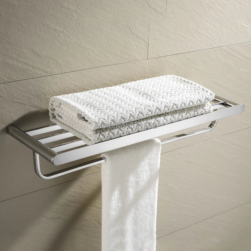 Oval Bathroom Wall Mounted Towel Rack Paper Holder