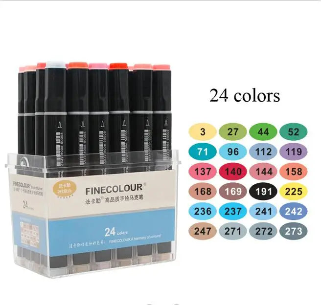 Finecolour Ef102 Double-Headed Soft Brush Professional Sketch