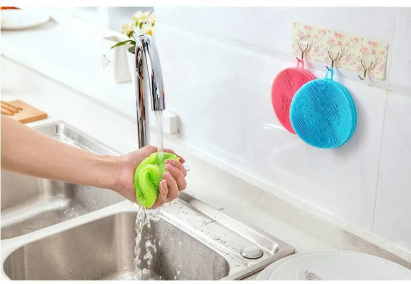 Silicone Cleaning Brush Dishwasher Sponges Dish Washing Sponge