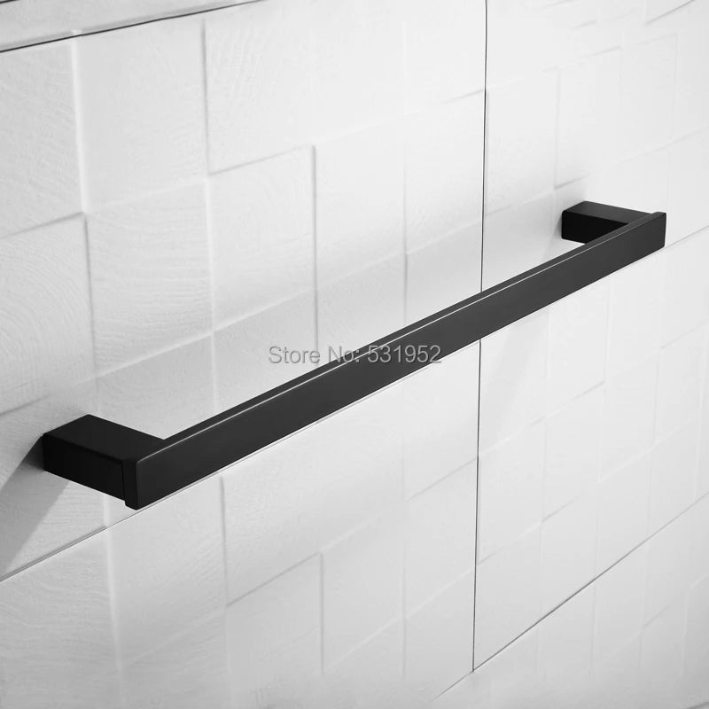 Matte Black Towel Bar Bathroom Hand Towel Holder