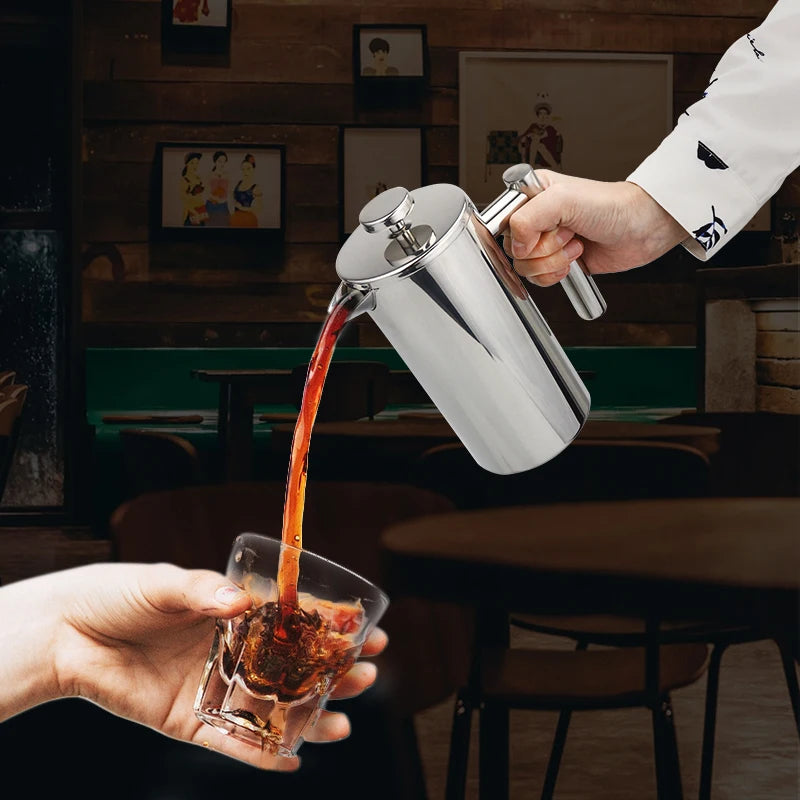5l Coffee Maker French Press Stainless Steel Espresso