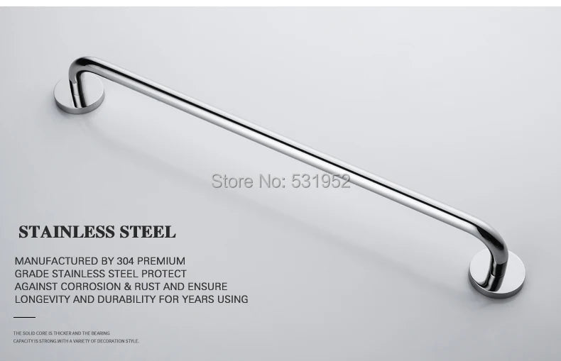 Bathroom Towel Rack Shelf Paper Holder Stainless Steel