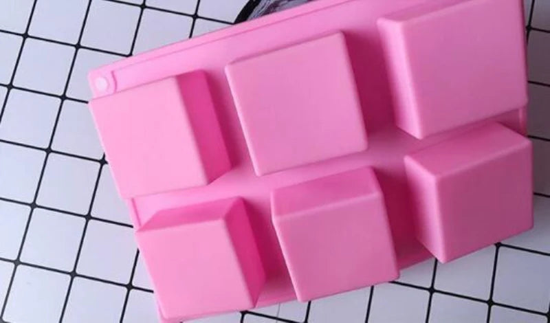 Handmade Holes Lovely Square Silicone Soap Mold Soap