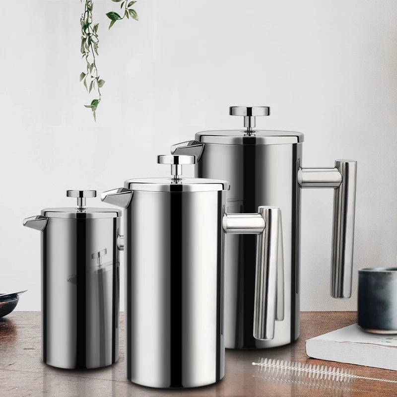 5l Coffee Maker French Press Stainless Steel Espresso