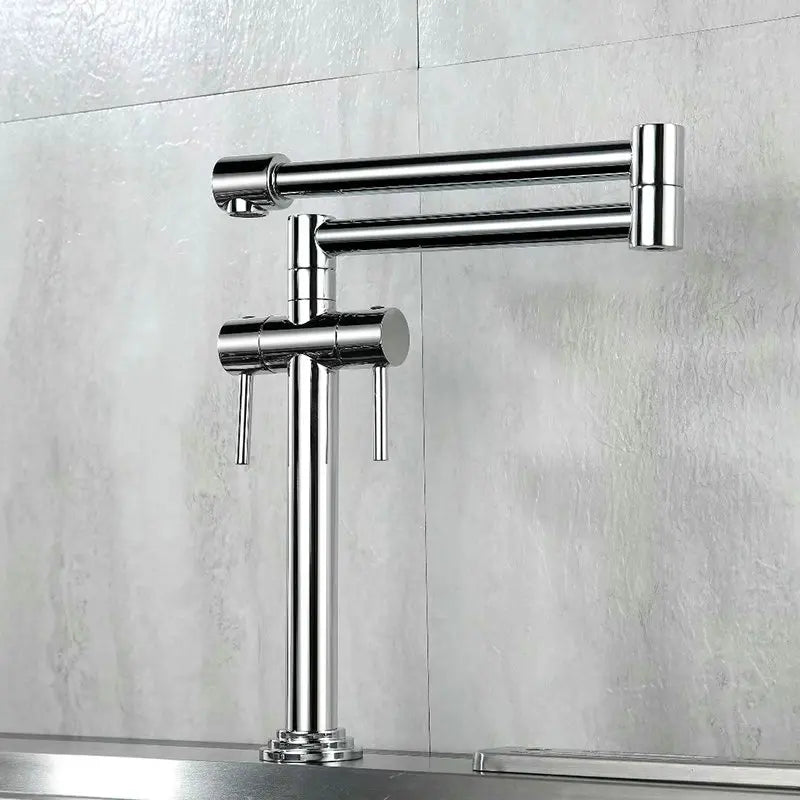 Faucet Solid Brass Crane Deck Mounted Sink Mixer