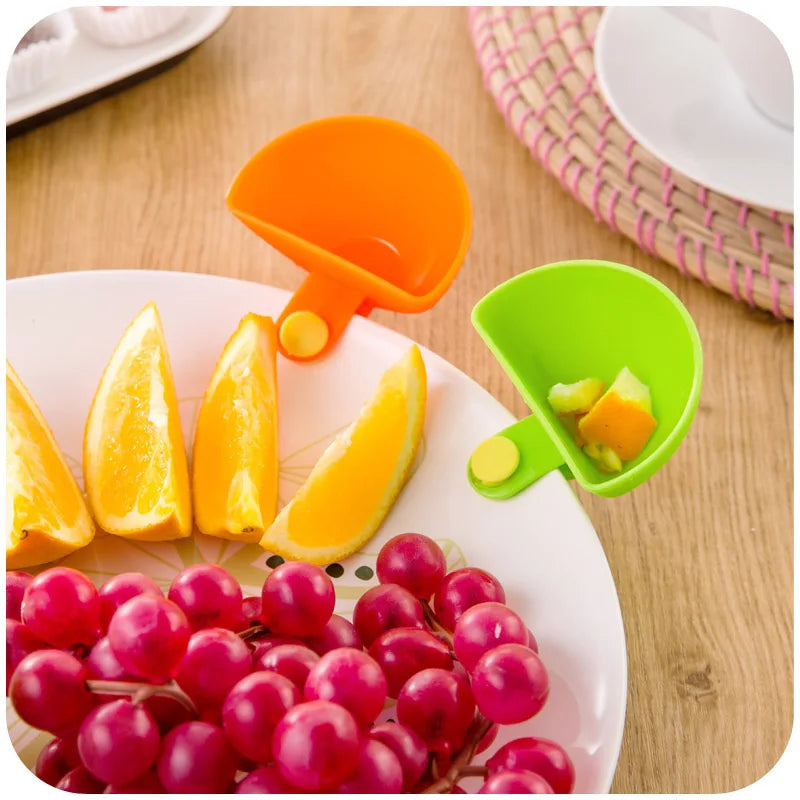 Colorful Creative Multipurpose Clip Dishes Flavoring Spoon Dish