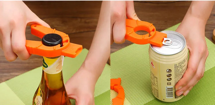 Multi-Functional Creative Plastic Non-Slip Can Opener Drink Bar