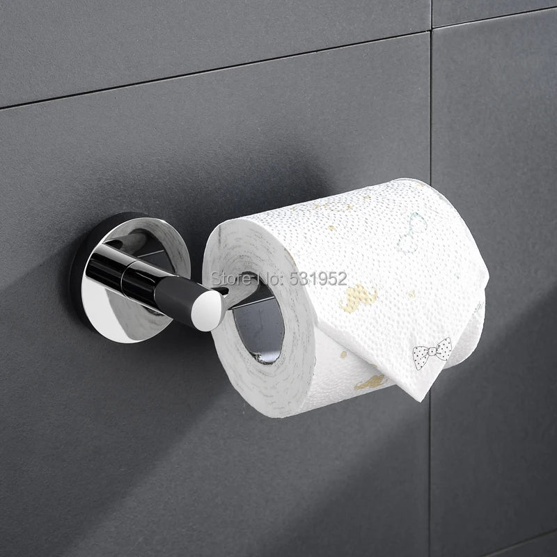 Bathroom Towel Rack Shelf Paper Holder Stainless Steel