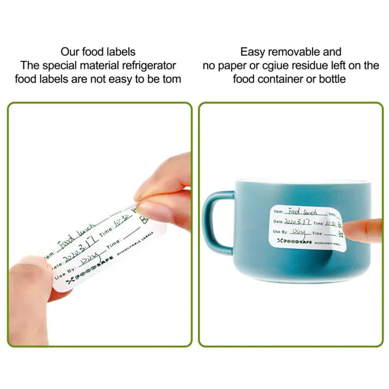 300/Pcs Food Storage Labels Adhesive Removable Food Labels