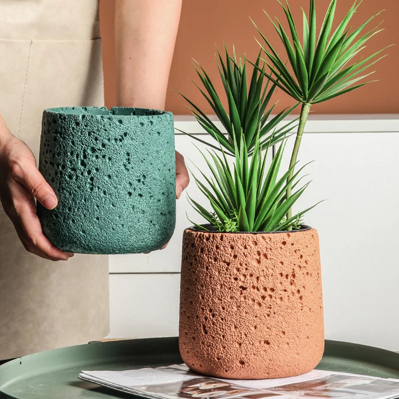 Cement Flowerpot Silicone Mold Nordic Style Simple Creative