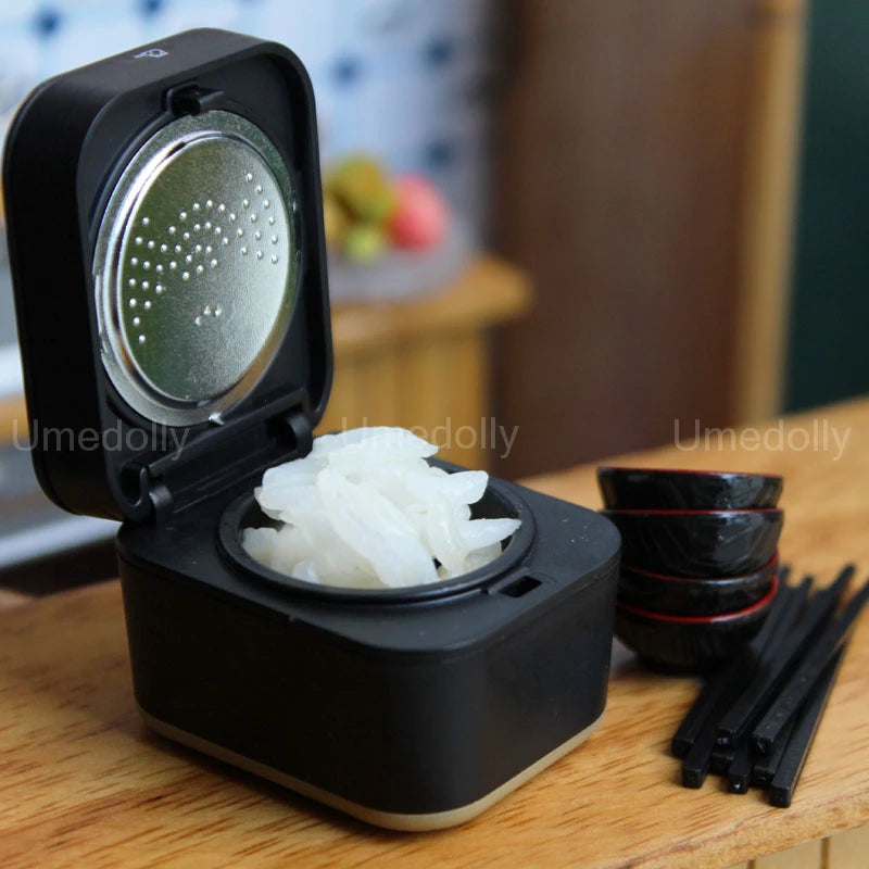 12 Scale Dollhouse Miniature Rice Cooker Mini Chopstick