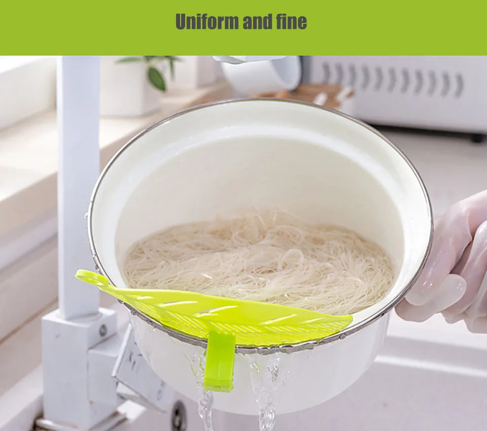 Multi-Use Pot Funnel Strainer Baffle Sieve Drainer Beans