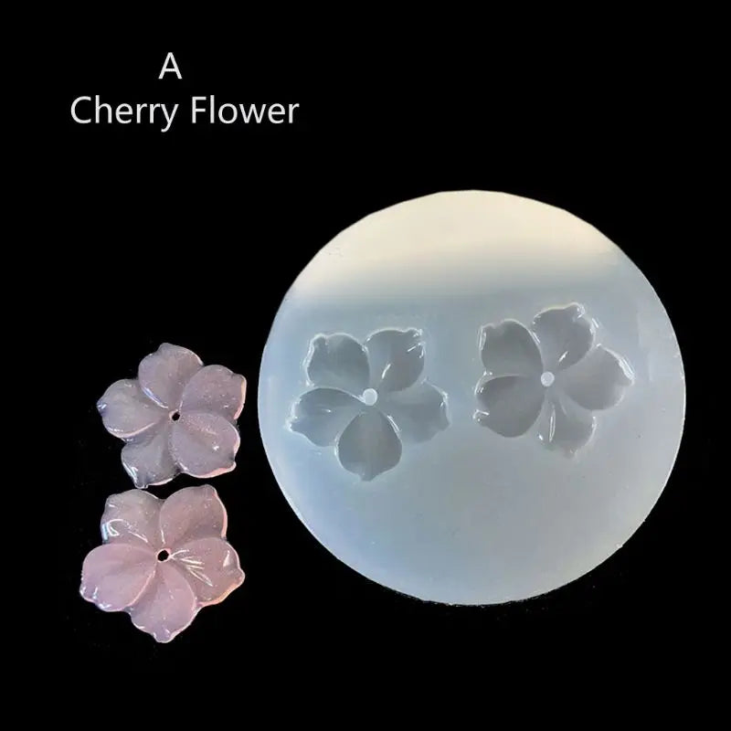 10 Styles 3d Flower Silicone Mold Resin Camellia
