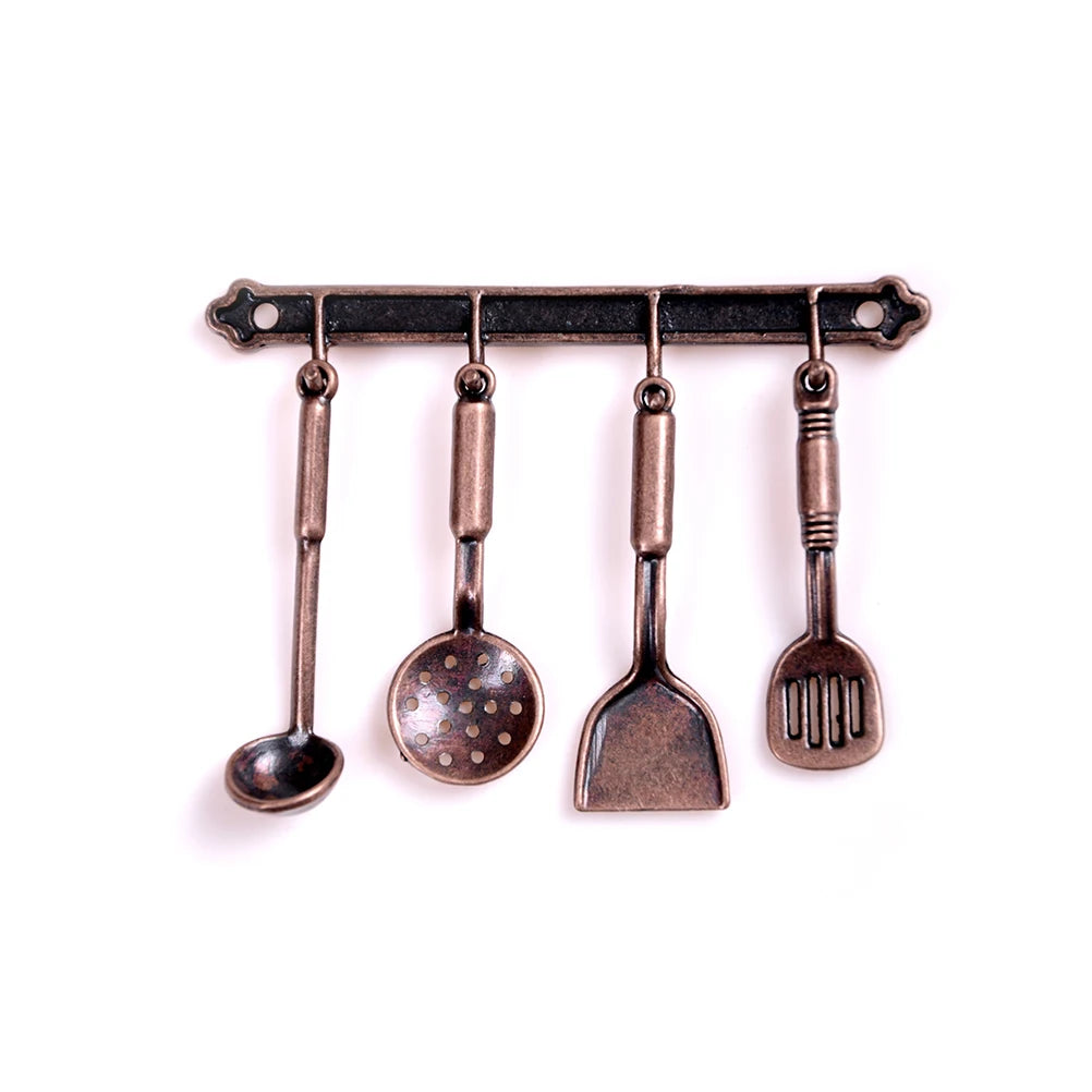 12 Doll House Miniature Dollhouse Spoon Shovel Cookware