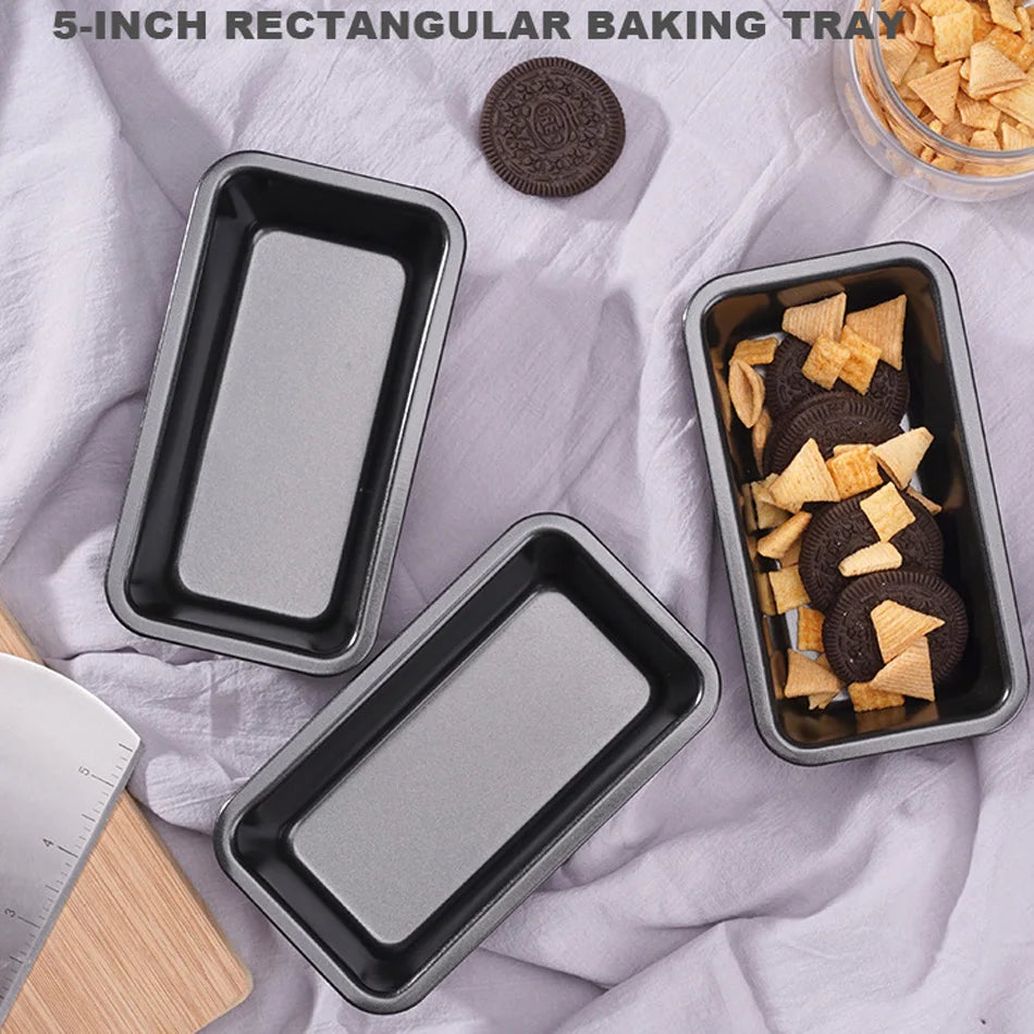 4/6pcs Mini Bread Mold Carbon Steel Nonstick Cake