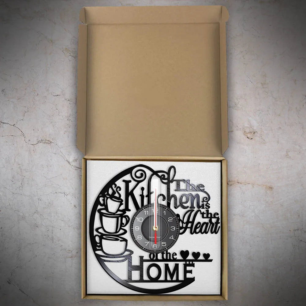 Is Heart Of Vinyl Record Wall Clock Cooking