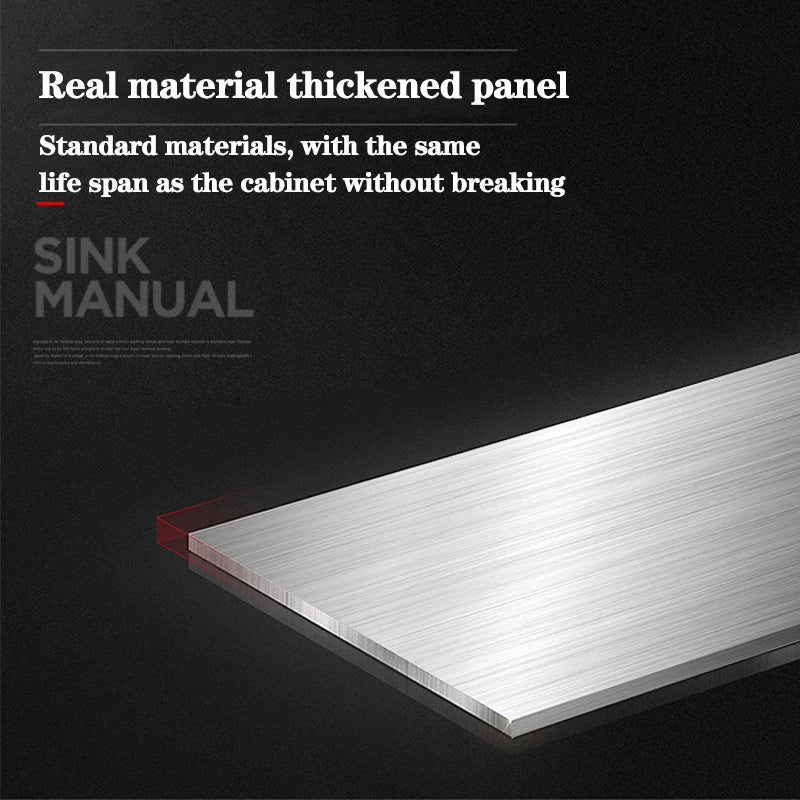 Dqok Stainless Steel Sink Slot Dish Basin Sink