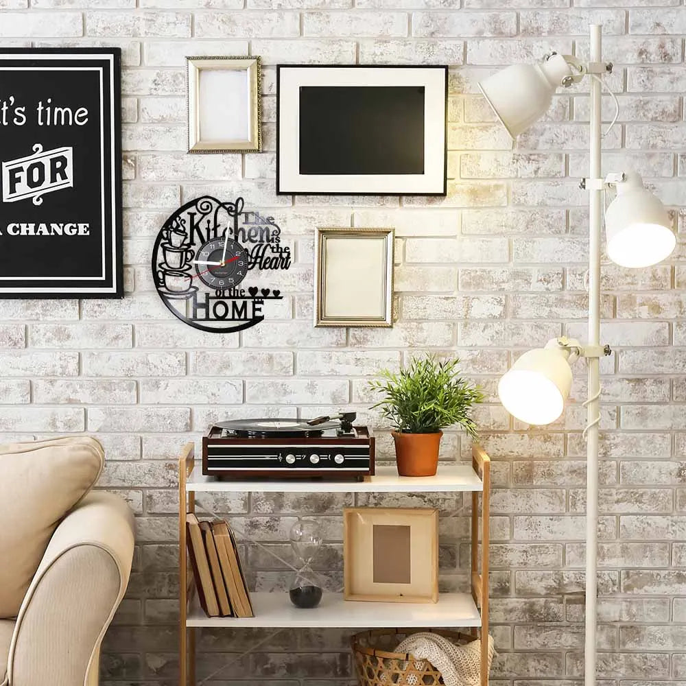 Is Heart Of Vinyl Record Wall Clock Cooking