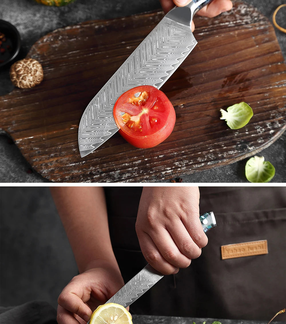 Xituo Damascus Steel Knife 1-5 Chef Knife Japanese