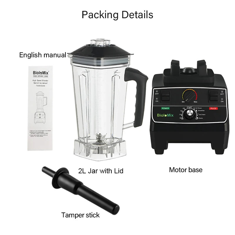 Biolomix Bpa 2l Jar 2200w Professional Smart Timer