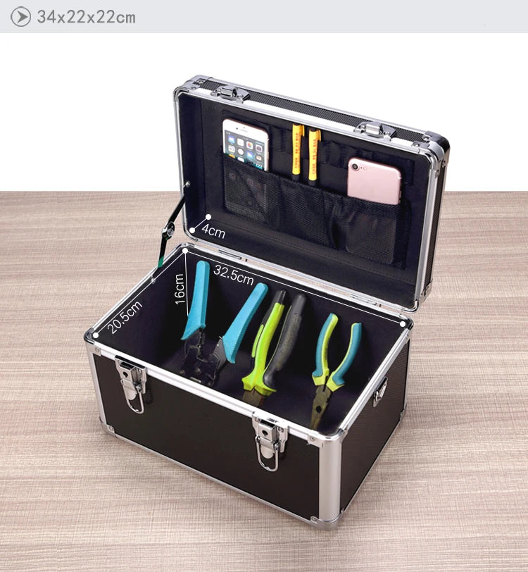 Toolbox Aluminum Alloy Suitcase Instrument Box Equipment File