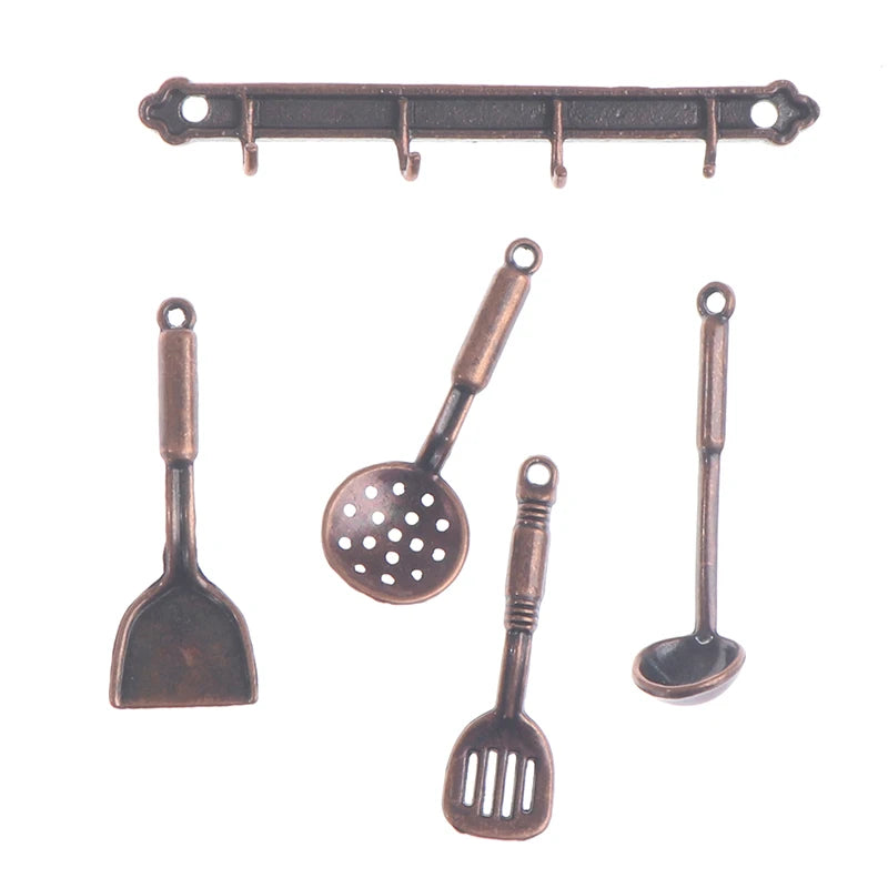 1/12 Dollhouse Miniature Mini Shovel Soup Spoon Storage