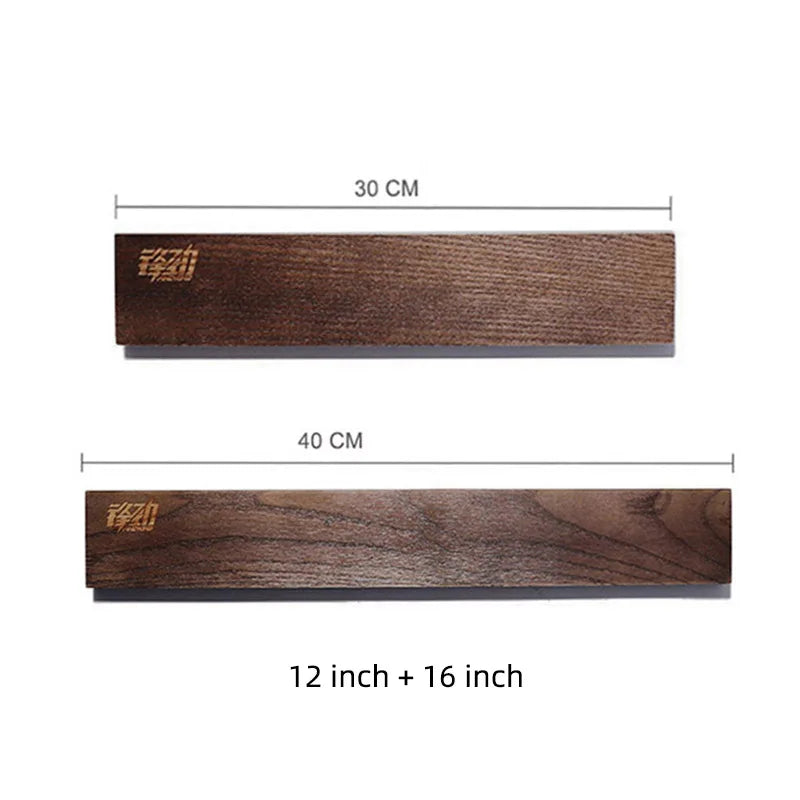 Powerful Wooden Strip Magnetic Knife Holder Wall Mount