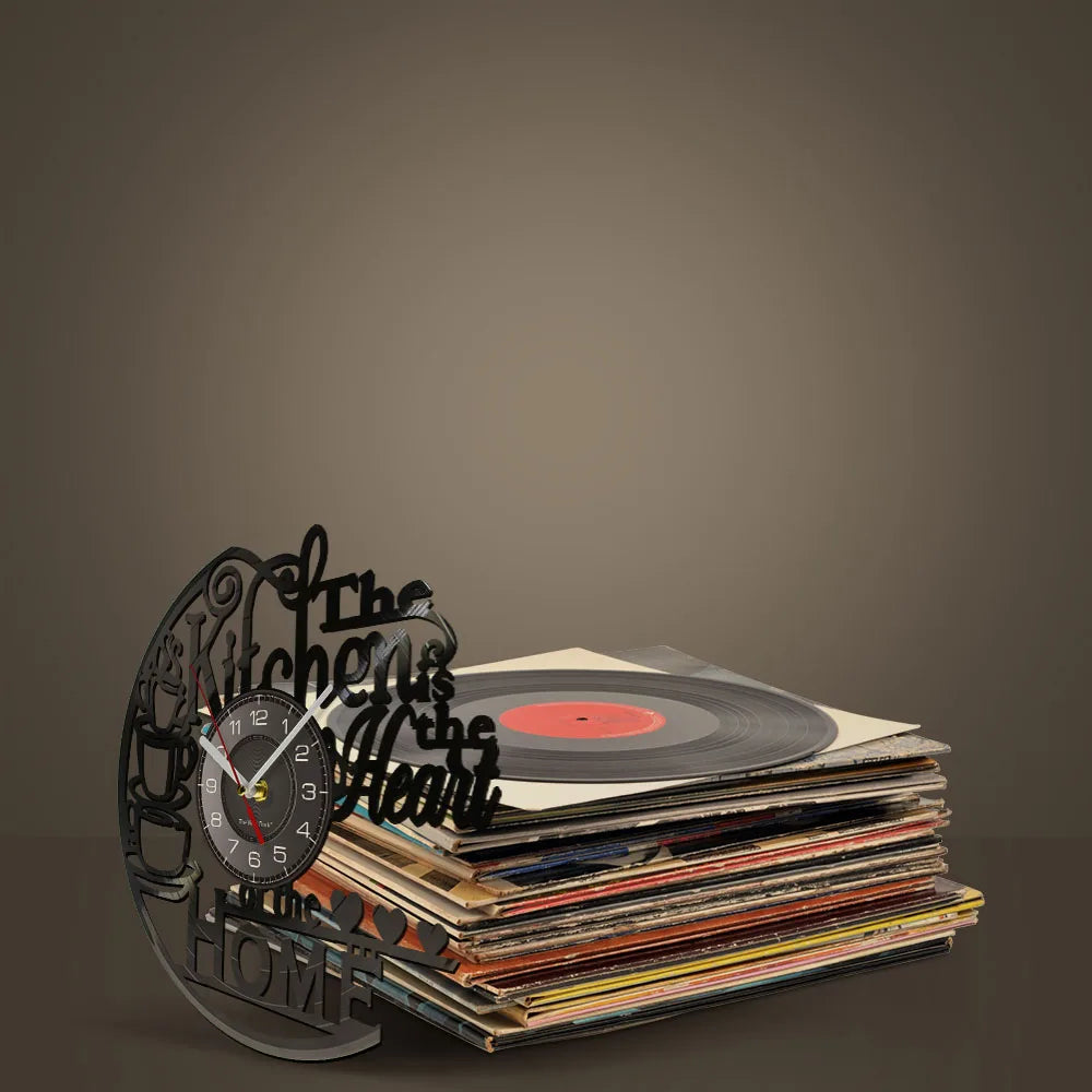 Is Heart Of Vinyl Record Wall Clock Cooking