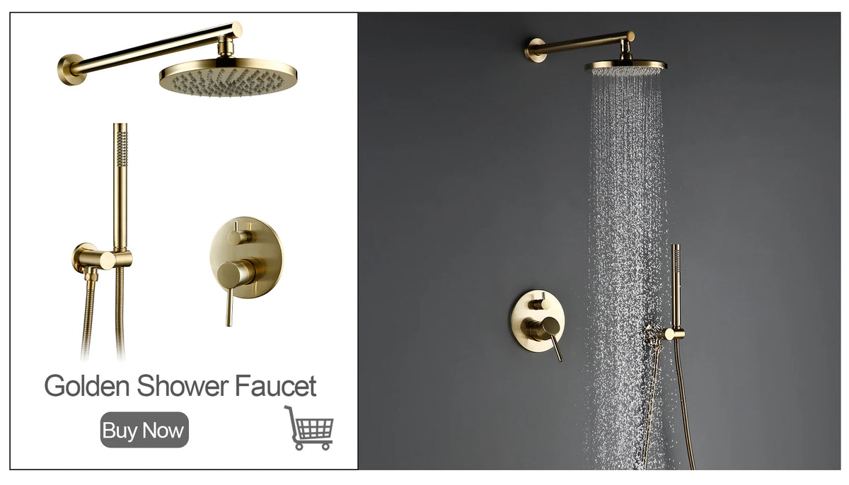 Brass Brushed Gold Black 360 Oegree Rotation Cold