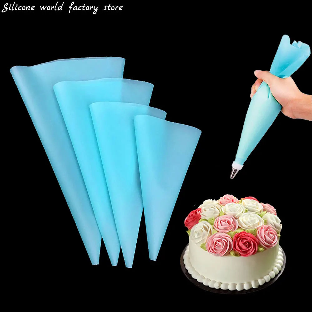 Silicone World 4pcs Cream Pastry Bag Diy Cake
