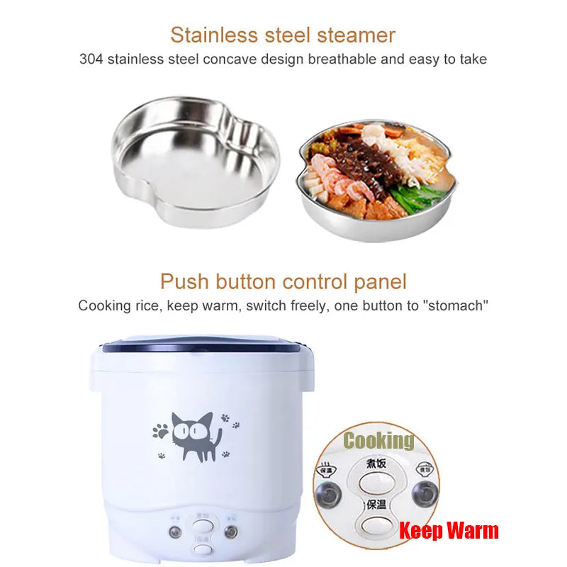 Car Rice Cooker 12v 24v 220v Car Dual