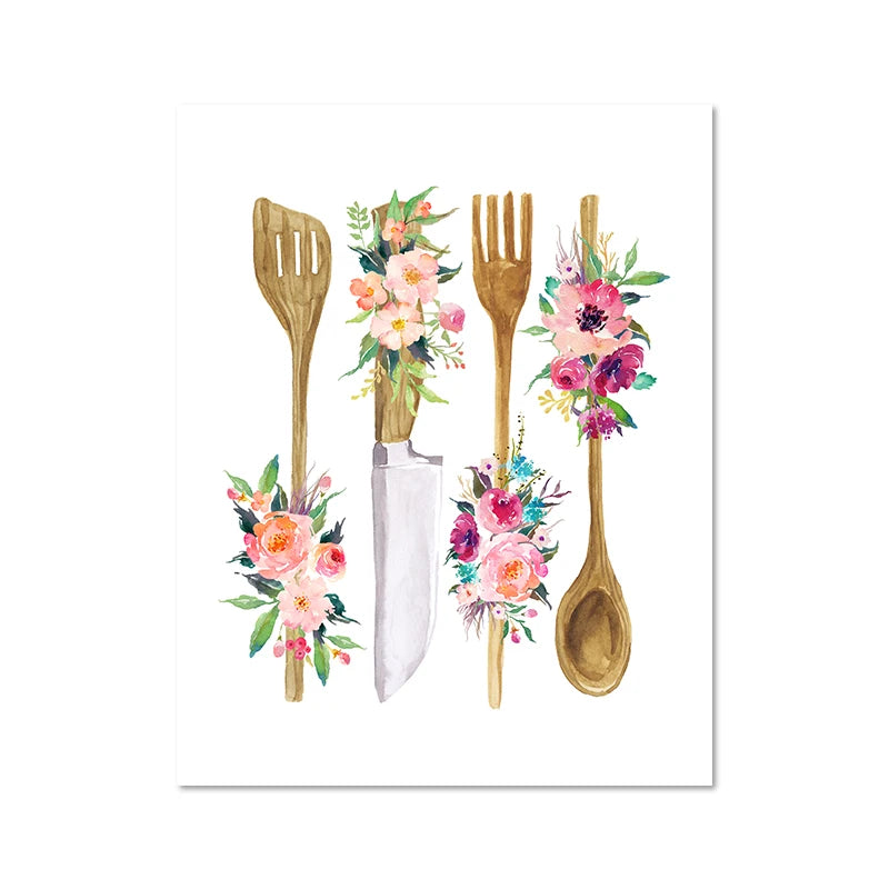 French Bon Appetit Art Print Wall Decor Housewarming